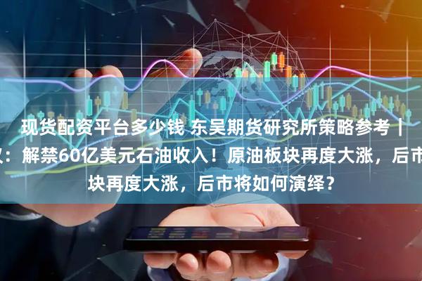 现货配资平台多少钱 东吴期货研究所策略参考｜美伊达成协议：解禁60亿美元石油收入！原油板块再度大涨，后市将如何演绎？