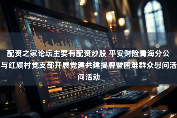 配资之家论坛主要有配资炒股 平安财险青海分公司与红旗村党支部开展党建共建揭牌暨困难群众慰问活动